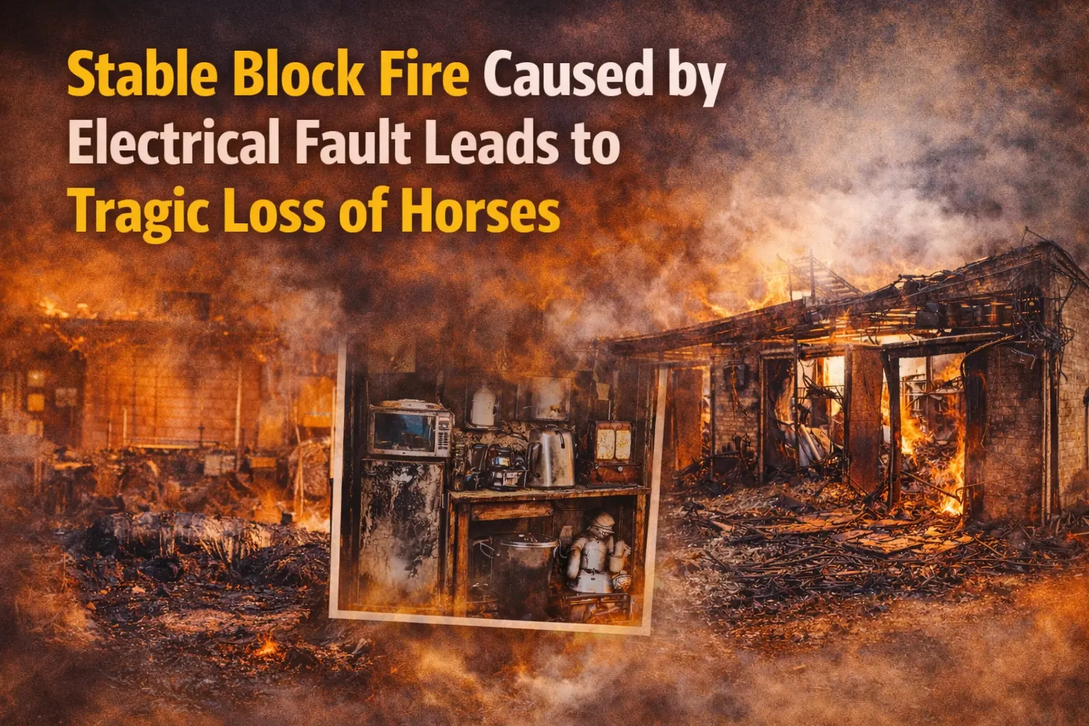 stable electrical fire